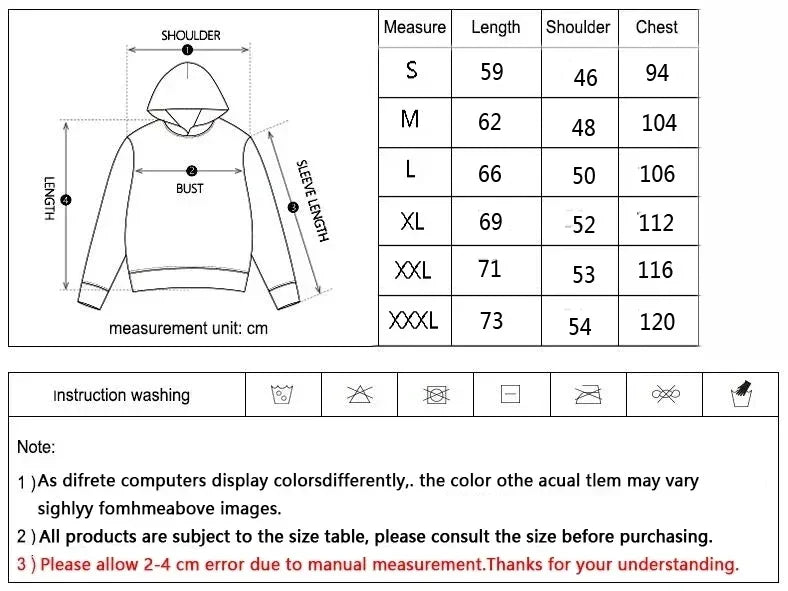 Hoodie new American style fun simple print, perfect choice for autumn and winter seasons, casual wear for men and women