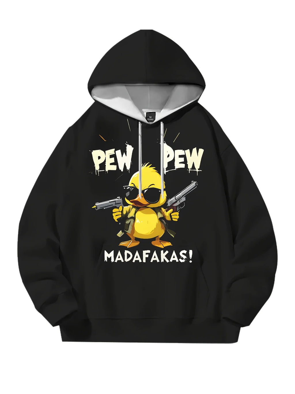 The new men's hoodie for the autumn of 2025 features a street casual and fashionable 3D duck print that is cool and soft