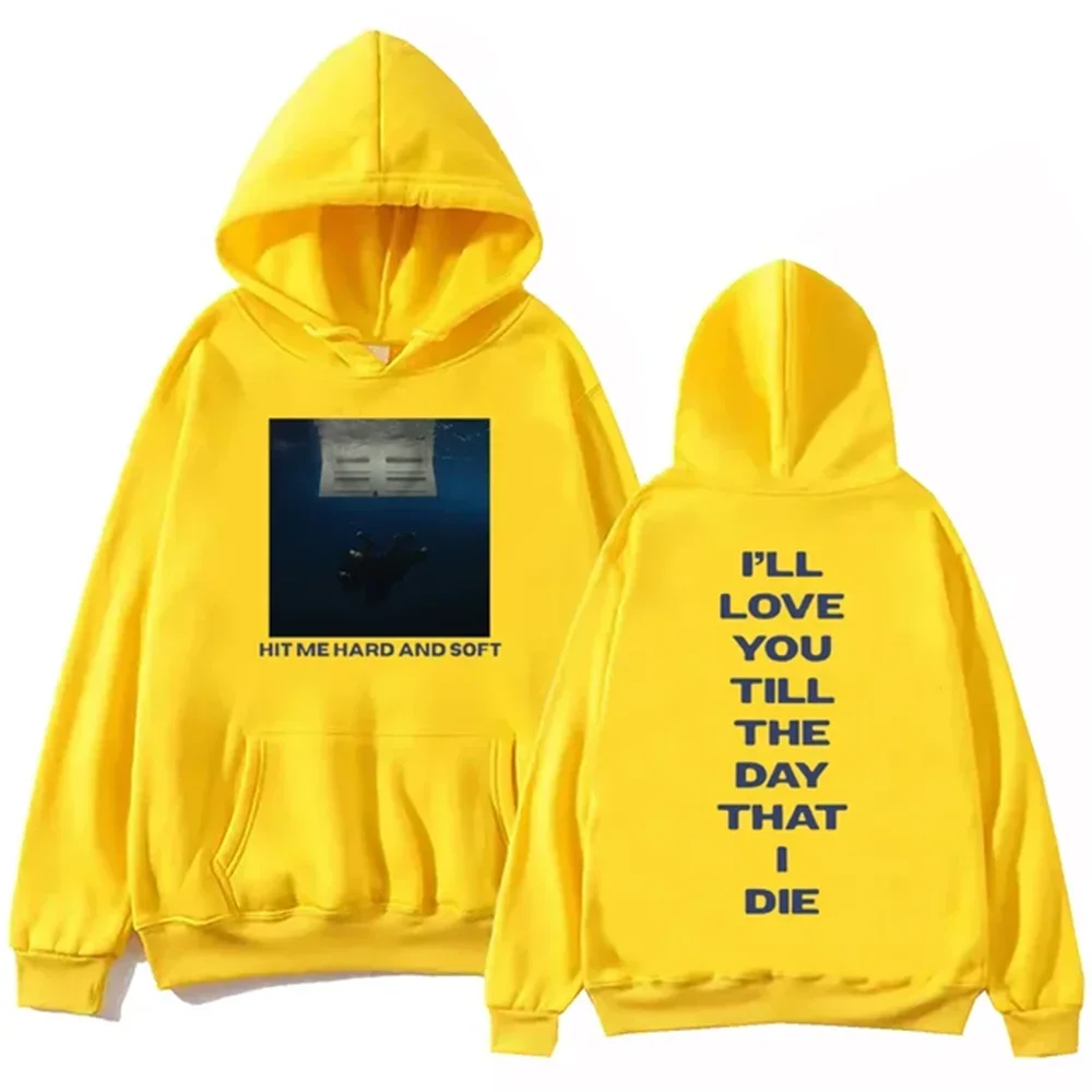 Billie Hit Me Casual Hoodie 2025 Tour Men's Hoodie Casual Wear Hip Hop Kawaii Printed Men's Comfortable Hoodie