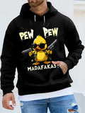 The new men's hoodie for the autumn of 2025 features a street casual and fashionable 3D duck print that is cool and soft