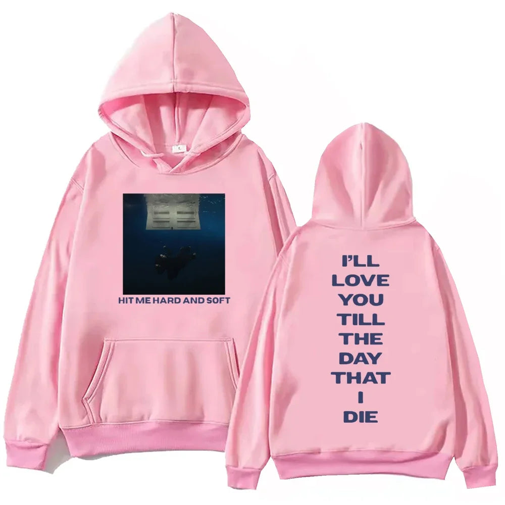 Billie Hit Me Casual Hoodie 2025 Tour Men's Hoodie Casual Wear Hip Hop Kawaii Printed Men's Comfortable Hoodie
